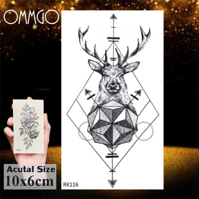 Colorful Tribal Tattoo Feather Temporary Tattoos Custom Waterproof Modern Tatoos Luxury Design