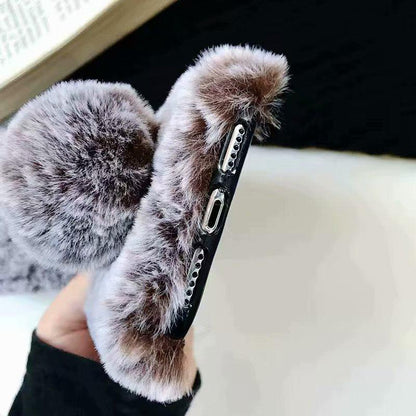 Comfortable Bunny Funny Women Phone Cover For iPhone 12 mini 11 Pro Max Hairy Cute Rabbit Animal Case For iPhone XS MAX XR Soft Lightweight Phone Cover Girl Gifts