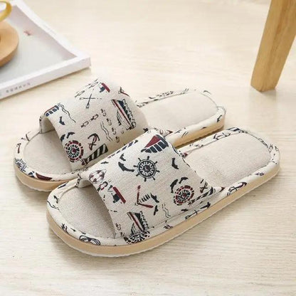 Comfortable Elegant Flower Design Indoor Soft Slipper Spring Autumn Lightweight Flip Flops For Women Classic Bedroom Slippers Ladies Foldable Flip Flops