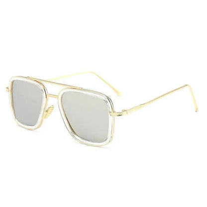 Cool Glasses Modern  Elegant Cosplay Vintage Retro  Sunglasses Vintage Aviator Square Sunglasses for Men Gold Frame Retro  Classic Sunglasses