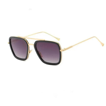 Cool Glasses Modern  Elegant Cosplay Vintage Retro  Sunglasses Vintage Aviator Square Sunglasses for Men Gold Frame Retro  Classic Sunglasses