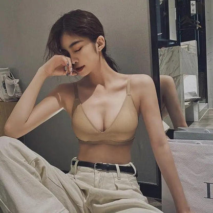 Cool Seamless Bra Wire Free Brassieres Elegant Soft Intimate Women's Underwear Sexy Beautiful Intimates Women Lingerie Underwear And Sleepwear