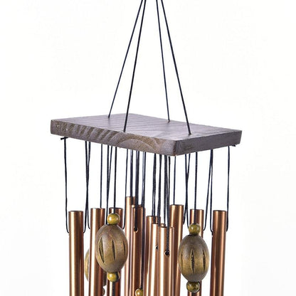 Copper Wind Chimes Bells Copper Tubes Metal Pipe Wind Chimes Rust-Proof Copper Wind Chimes For Garden Patio Yard And Home Decoration Door Hanging Ornament Outdoor Yard Garden Home