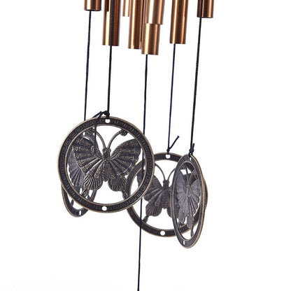 Copper Wind Chimes Bells Copper Tubes Metal Pipe Wind Chimes Rust-Proof Copper Wind Chimes For Garden Patio Yard And Home Decoration Door Hanging Ornament Outdoor Yard Garden Home