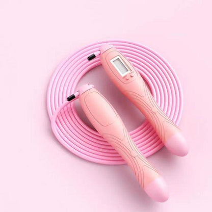 Cordless Electronic Skipping Rope Gym Fitness Cordless Skipping Smart Jump Rope With LCD Screen Counting Speed Skipping Rope With Calorie Counter Adjustable Digital Weighted Jumping Rope For Fitness Exercise Cordless Jump Rope Suitable For Women