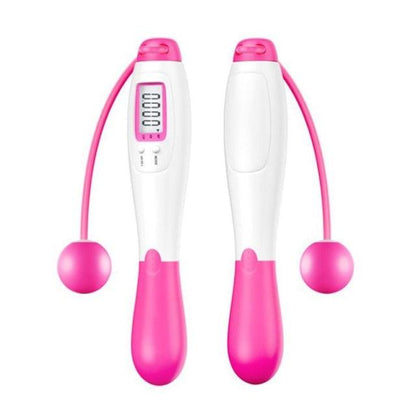 Cordless Electronic Skipping Rope Gym Fitness Cordless Skipping Smart Jump Rope With LCD Screen Counting Speed Skipping Rope With Calorie Counter Adjustable Digital Weighted Jumping Rope For Fitness Exercise Cordless Jump Rope Suitable For Women