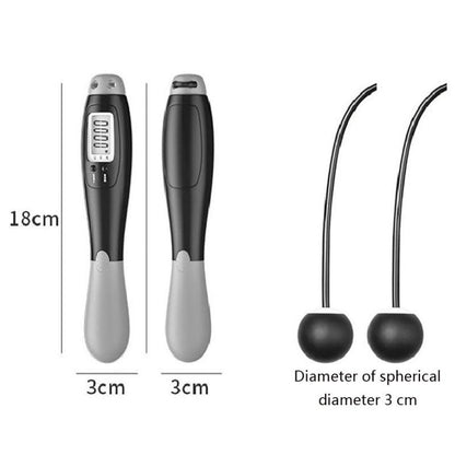 Cordless Electronic Skipping Rope Gym Fitness Cordless Skipping Smart Jump Rope With LCD Screen Counting Speed Skipping Rope With Calorie Counter Adjustable Digital Weighted Jumping Rope For Fitness Exercise Cordless Jump Rope Suitable For Women