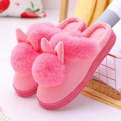Cotton Women Cute Slippers Indoor Shoes For Women Winter Home Slippers Warm Footwear Winter Cotton Slippers Memory Foam House Slippers Cozy Fluffy Bedroom Couples Slippers