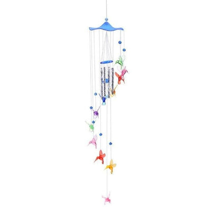 Creative Lucky Humming Bird Mobile Hanging Wind Chimes Bells Ornaments Hanging Gifts Dream-catcher Pendant Wall Home Car Decor Garden Wedding Window Decoration