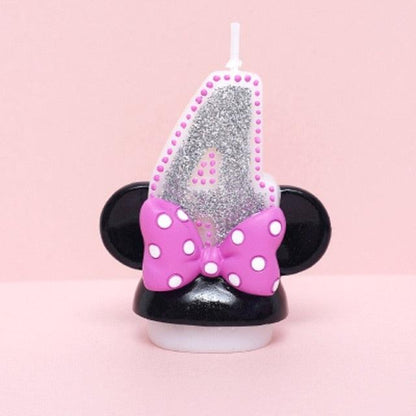 Creative Scented Birthday Weddings Art Candles Digits Cartoon Flameless Candle Cake for Children Gifts Happy Birthday Decoration Children Cute Birthday Cake Candle Party Cake Decoration