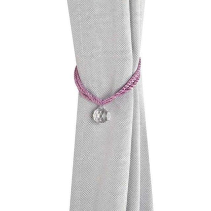Crystal Bead Curtain Tieback Bling Diamond Bandage Rope Accessories Curtains Holder Buckle Tie Home Decorative Tieback Flower Curtain Clips Buckle with Stretchy Wire Rope For Home Office Decoration