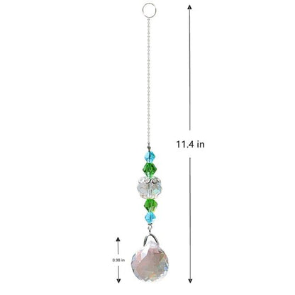 Crystal Wind Star Moon Pendant Handmade Sun Catcher Light Catcher Newly Designed Prism Crystal Colorful Light Prism Chandelier Glass Crystal Pendant Pearl Yarn Gift Handmade Garden Window Wedding Curtain Chandelier