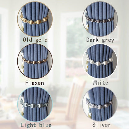 Curtain Tie Backs Rope Curtain Tiebacks With Bling Crystal Beads Curtain Decor Accessories Clips Curtain Holders For Drape  Durable Tie Backs Drapery Holdbacks Holder For Window Curtain Panels Drapes Home Decor