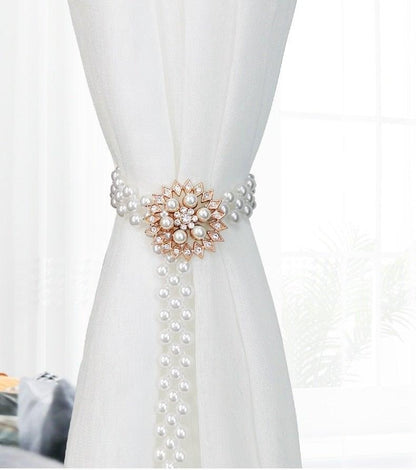Curtain Tieback High Quality Elastic Holder Hook Buckle Clip Pretty And Fashion Polyester Decorative Home Accessories Modern Simple Style Curtain Tie Backs