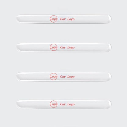 Custom Logo Car Door Sticker Scratches Resistant Cover Auto Handle Protection Film Anti-Scratch Invisible Car Door Handle Stickers Fit for Mercedes Benz Carbon Fiber Protection Film Anti-Collision Protection Exterior Accessory Car Decor Car Stickers