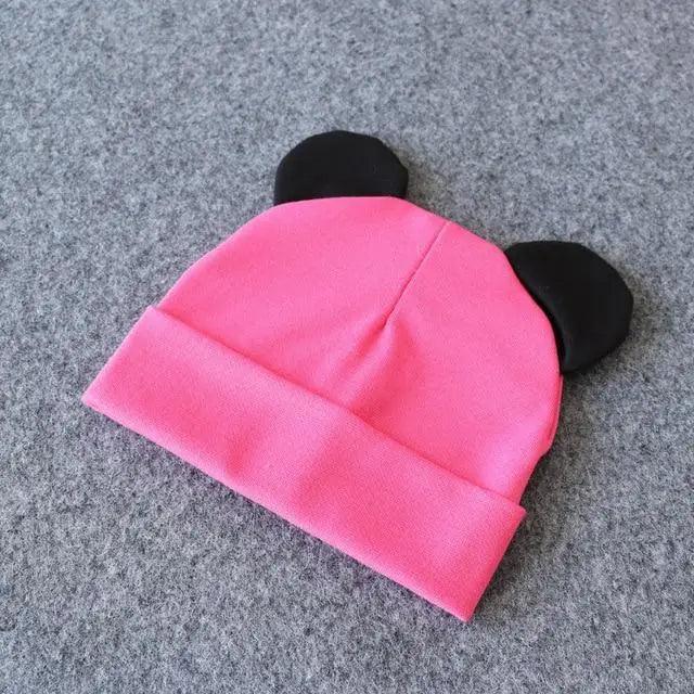 Cute Baby 0-12M Hat With Ears Casual Style Kids Autumn Winter Hat Classic  Boys And Girls Beanie