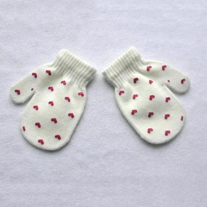 Cute Baby Colorful Thick Warm Gloves For Kids Classic Full Finger Mittens Soft Comfortable Winter Gloves For Children