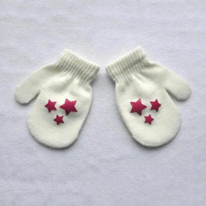 Cute Baby Colorful Thick Warm Gloves For Kids Classic Full Finger Mittens Soft Comfortable Winter Gloves For Children