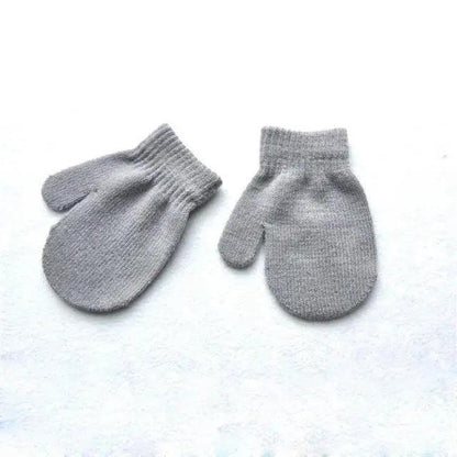 Cute Baby Colorful Thick Warm Gloves For Kids Classic Full Finger Mittens Soft Comfortable Winter Gloves For Children
