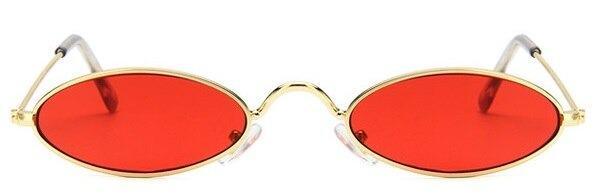 Cute Black Round Style Sun Glasses Design Retro Style Women Sunglasses New Vintage Oval Small Eyewear Metal Light Frame For Female