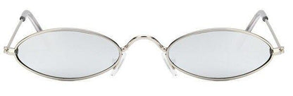 Cute Black Round Style Sun Glasses Design Retro Style Women Sunglasses New Vintage Oval Small Eyewear Metal Light Frame For Female