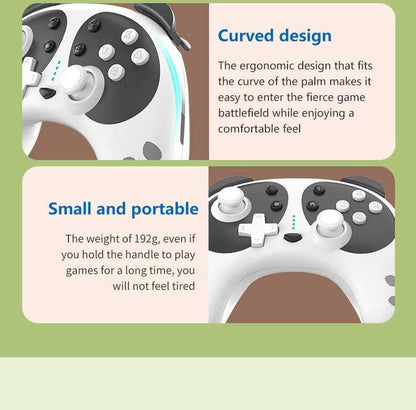 Cute Black White Joystick Wireless Bluetooth Panda Joystick Remote Controller Gamepad Compatible With For PC Laptop
