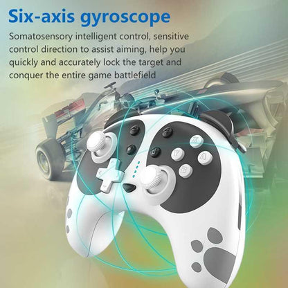 Cute Black White Joystick Wireless Bluetooth Panda Joystick Remote Controller Gamepad Compatible With For PC Laptop