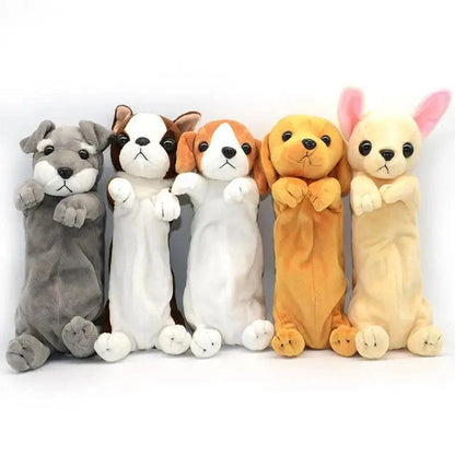 Cute Cartoon Dog Pencil Case For Teen Girls Cosmetic Bag Vintage Lightweight Stationery School Case