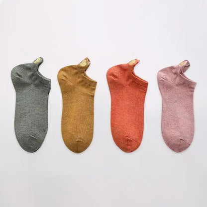 Cute Heart Design 4 Pairs Socks For Women Fashion Spring Cotton Modern Girls Casual Outdoor Socks For Women