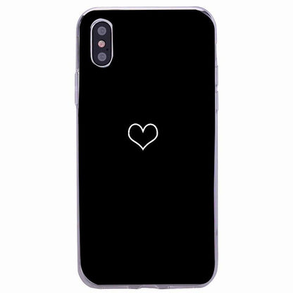Cute Hearts Pattern Slim Thin Soft Shockproof Silicone Protective Case Case For Iphone 11 Case Cover Silicone Soft Cover For Iphone 5 5s Se 2020 6s 7 8 Plus Xs 11 Pro Max X Xr