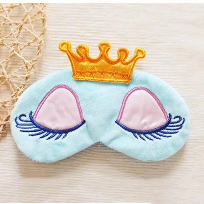 Cute Princess Eye Sleeping Mask Lightweight Eye Patch Comfortable Soft Blindfold Perfect For Blocking Light