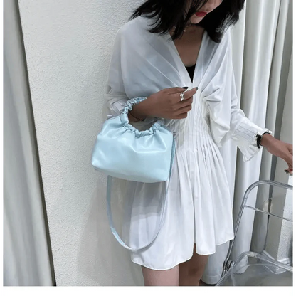 Cute Small Women's Leather Clutches Vintage Style Shoulder Messenger Bags , Handbag And Purses For Women