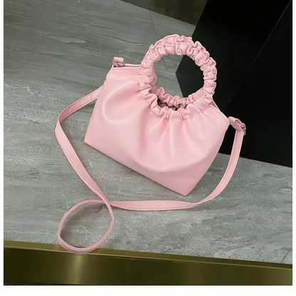 Cute Small Women's Leather Clutches Vintage Style Shoulder Messenger Bags , Handbag And Purses For Women