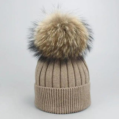 Cute Winter Warm Comfortable Cap Detachable Pom Pom Autumn Super Soft Fashionable Caps For Adults And Kids
