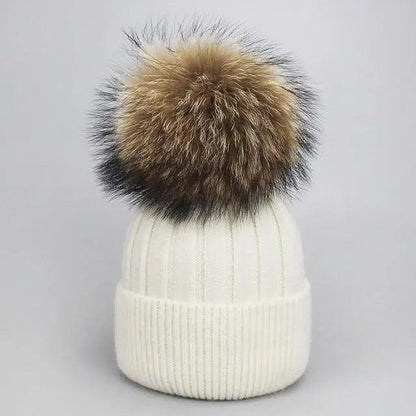 Cute Winter Warm Comfortable Cap Detachable Pom Pom Autumn Super Soft Fashionable Caps For Adults And Kids