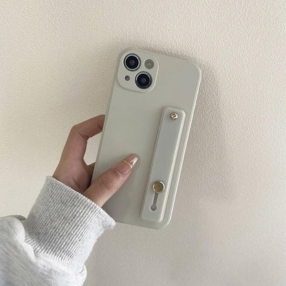 Cute Wrist Strap Soft Silicone Slim Protective Case with Strap Cover Square Silicone Phone Case For iPhone 11 13 12 Pro XR XS Max X 6 6s 7 8 Plus SE2 Candy Colors Soft Back Cover