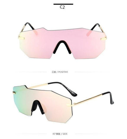 Cycling Glasseses Sports Sunglasses UV400 Protection Baseball Fishing Ski Running Go Unisex Polarized Rectangle Shape Sunglasses For Men & Women Retro Shape Mirror Frameless Glasses