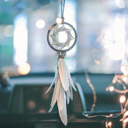 Decoration Home Dream Catchers Hanging Wall Decor Art Pendant Handmade Traditional White Cloud Dream Catcher With Led String Lights Wall Hanging Kids Room Decor Nursery Wall Art Ornament Decor Craft Gift Cute Wind Chimes National Feather Kids Girls