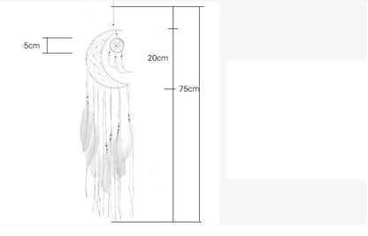 Decoration Home Dream Catchers Hanging Wall Decor Art Pendant Handmade Traditional White Cloud Dream Catcher With Led String Lights Wall Hanging Kids Room Decor Nursery Wall Art Ornament Decor Craft Gift Cute Wind Chimes National Feather Kids Girls