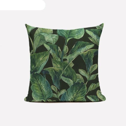 Decorative Linen Cotton Pillow Case Green Throw Pillowcase Outdoor Throw Pillow Cases Decorative Cushion Cover Cotton Linen Farmhouse Home Decor For Couch Sofa Bedroom Farmhouse Style Cushion Cover