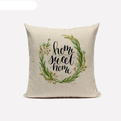 Decorative Linen Cotton Pillow Case Green Throw Pillowcase Outdoor Throw Pillow Cases Decorative Cushion Cover Cotton Linen Farmhouse Home Decor For Couch Sofa Bedroom Farmhouse Style Cushion Cover
