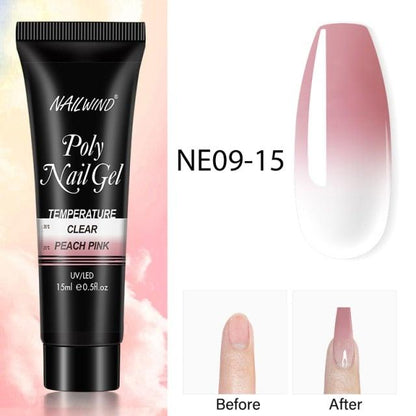 Diamond Gel Nail Polish Poly 15ml Semi Permanent UV Manicure Reflective Sparkling Luxury Shine Design For Women and Girls