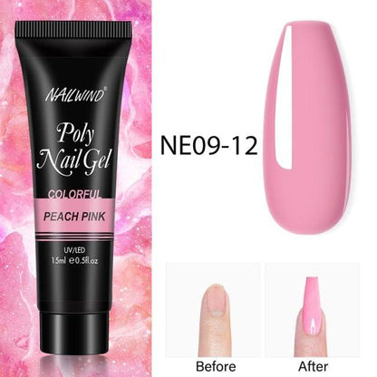 Diamond Gel Nail Polish Poly 15ml Semi Permanent UV Manicure Reflective Sparkling Luxury Shine Design For Women and Girls