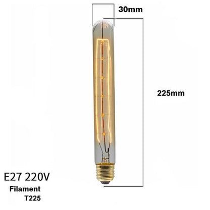 Dimmable Light Bulb Retro Vintage Edison Bulb Incandescent Ampoule Bulbs Vintage Edison Lamp Retro Light Vintage Bulbs Modern Style Square Spiral Filament Incandescent Light