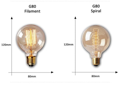 Dimmable Light Bulb Retro Vintage Edison Bulb Incandescent Ampoule Bulbs Vintage Edison Lamp Retro Light Vintage Bulbs Modern Style Square Spiral Filament Incandescent Light