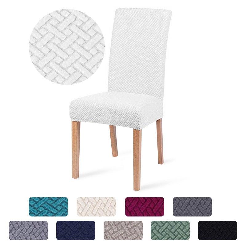 Dining Room Chair Cover Spandex Elastic Stretch Slipcover For Chairs Kitchen Hotel Banquet Sure Fit Home Décor Stretch Short Dining Room Chair One Piece Slipcover Form Fit Polyester/Spandex Machine Washable