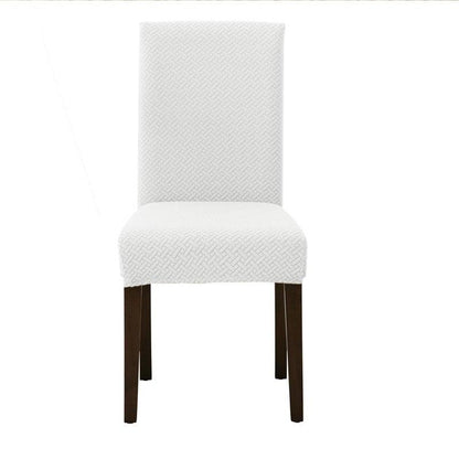 Dining Room Chair Cover Spandex Elastic Stretch Slipcover For Chairs Kitchen Hotel Banquet Sure Fit Home Décor Stretch Short Dining Room Chair One Piece Slipcover Form Fit Polyester/Spandex Machine Washable