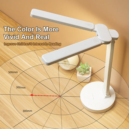 Double Lamp Cap Led Foldable Reading Lamp For Children's Mobile Phone Bracket Desk Study Light Free Shipping Bedroom Table Lamps Decorative Table Lamp Cute Study Lamps for Bedroom Décor