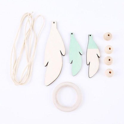 Dream Catchers with Golden Shining Lace & Bells Nordic Hollow Wooden Feather Hanging Ornaments For Baby Kids Room Wall Hanging Decorative Feathers Wedding  Decorations Nursery Decor