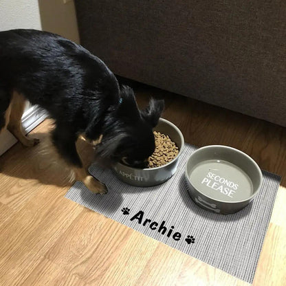 Durable Waterproof Pet Feeding Mat Water Cushion Non- Slip Personalized Pet Mat For Dog Cat Bowl Drinking Feeding Mat